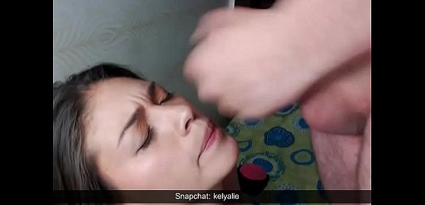  cheating  with tinder guy and he cums in teen NEW SNAP kelyalie1 , ignore video one